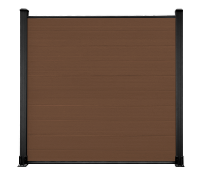 Walnut WPC Fence Panel