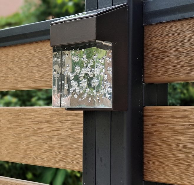 Teak WPC with LED post detail